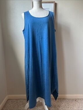 J. Jill Pure Jill Indigo Maxi Dress Chambray Blue